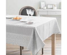 Nappe en coton et lin gris 170 x 250 cm LISBONNE