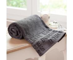 Serviette de toilette en coton grise 30 x 50 cm MODERN