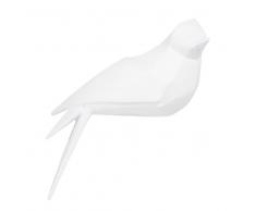 Statuette oiseau blanc H 24 cm GRAPHIK SHELF