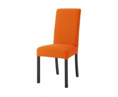 Housse de chaise en coton orange Margaux