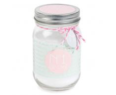 Bougie bocal en verre H 12 cm BE COOL