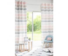 Rideau à œillets en coton rose 110 x 250 cm TRENDY
