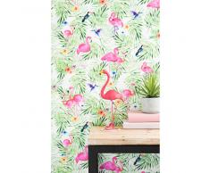 Papier peint intissé imprimé tropical H 1005 x L 53 cm ACAPULCO