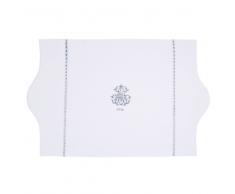 Tapis de bain en coton blanc 50 x 80 cm SIÈCLE
