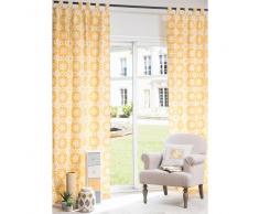 Rideau à œillets en coton jaune 105 x 250 cm BELEM