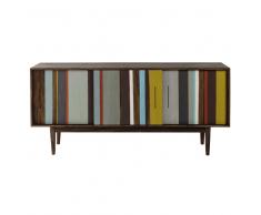 Buffet enfilade en bois de sheesham L 180 cm Neomix