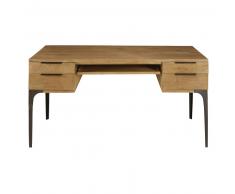 Bureau 4 tiroirs en manguier et acacia Metropolis