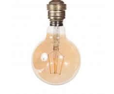 Ampoule led en verre teinté D 10 cm GLOBUS AMBRE