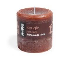 Bougie cylindrique chocolat 7x7