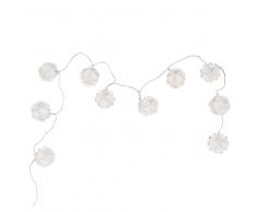 Guirlande lumineuse en papier blanc L 165 cm COROLLE