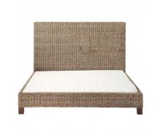 Lit 160x200 en mahogany massif Hampton