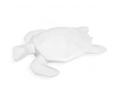 Statuette tortue en polyrésine blanche L 24 cm ARAGONESE