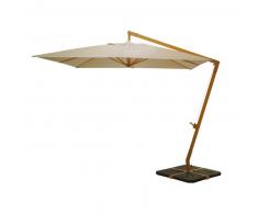 Parasol déporté en tissu et aluminium taupe Camberra