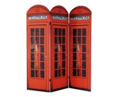 Paravent en bois rouge L 150 cm CABINE UK