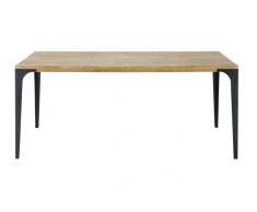 Table à manger en manguier et métal 8 personnes L180 Metropolis