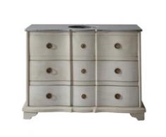 Meuble vasque de salle de bain gris Eugenie