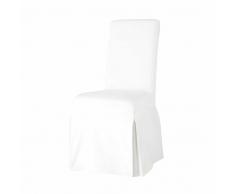 Housse de chaise en coton ivoire Margaux