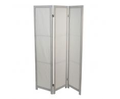 Paravent en bois gris L 127 cm AUGUSTIN