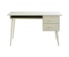 Bureau en bois ivoire L 130 cm Alix