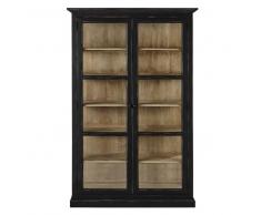 Vitrine en manguier noire mat L 135 cm Diderot