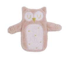 Bouillotte hibou en tissu