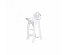 Chaise haute coeur blanche - LEGLER