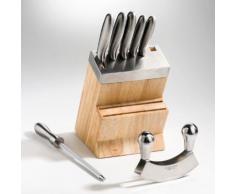 Bloc 5 couteaux/hachoir/fusil à aiguiser 418814 - LE COUTEAU DU CHEF