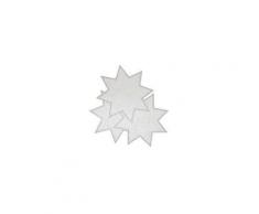 buttinette Napperons à crocheter "Etoiles", argent