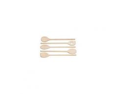 Cuillères en bois, 30 cm, 5 pièces