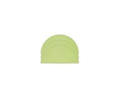 Napperons à crocheter "demi-cercle", vert clair