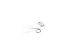 Guirlande de fils lumineux LED micro avec compartiment à piles et minuterie, 48 ampoules LED