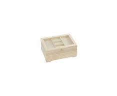 Boîte de rangement en bois, 24,5 x 17,5 x 11 cm