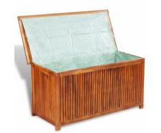 vidaXL Boîte de rangement pour terrasse en bois d'acacia