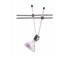 Lampe pour suspension sur câble BT GX5.3 35 W Ampoule halogène, Ampoule LED argent