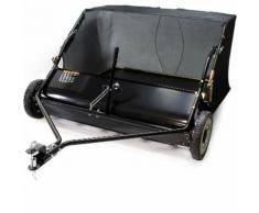 Balai ramasseur trainé 120cm Autoportée Tracteur-tondeuse ATV Nettoyer Gazon - WILTEC