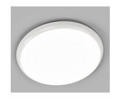 Plafonnier salle de bains Augustin rond LED IP54 salle de bains fin discret - LAMPENWELT