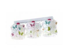 Plafonnier Enfant 3 lampes Butterfly - DALBER - 62143 - LAMPEKID