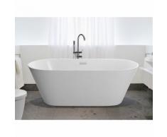 Baignoire îlot ovale - acrylique blanc - Havana III - BELIANI