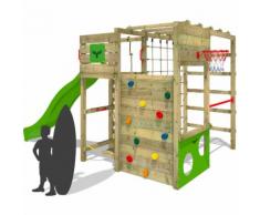 FATMOOSE Portique d'escalade FitFrame Fresh XXL Aire de jeux pour le jardin avec toboggan