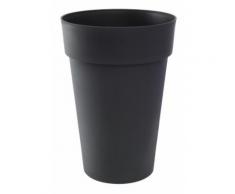 Pot de fleur rond Toscane Ø 46 x H.65 cm - Anthracite - EDA