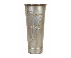Porte parapluies nostalgique Zinc vieilli 50x22cm - ANTIC LINE CRéATIONS
