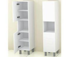 Armoire de salle de bain COSMOS - 35x150 cm blanc brillant