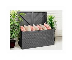 Coffre en métal gris - RAMBO - 510 L - CHALET & JARDIN