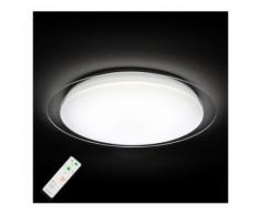 Plafonnier LED Mikis matériau synthétique télécommande couleur lumière variable - LAMPENWELT