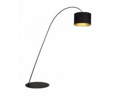 Lampadaire 3 lampes avec abats jours design Brilliant Giraffe Noir Métal - Tissus 94868/86