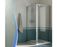 Cabine Douche 70x75 AP. 75 CM H185 granité C modèle Sintesi Duo 1 Portillon - IDRALITE