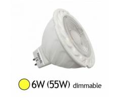 Spot LED COB 6W (55W) GU5.3 12V DC Dimmable Blanc chaud 3000°K - VISION-EL