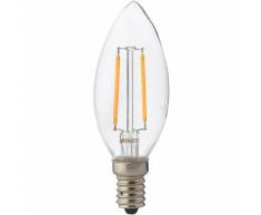 Ampoule LED filament bougie 2W (16W) E14 4200K - HOROZ ELECTRIC