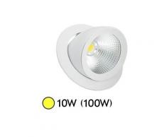 Spot Led escargot COB 10W (100W) encastrable orientable Blanc chaud - VISION-EL