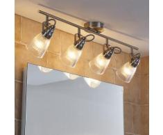 Plafonnier LED Kara 4 lampes LED plafonnier de salle de bain G9 - LAMPENWELT